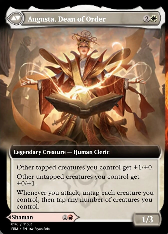 Plargg, Dean of Chaos // Augusta, Dean of Order — other side