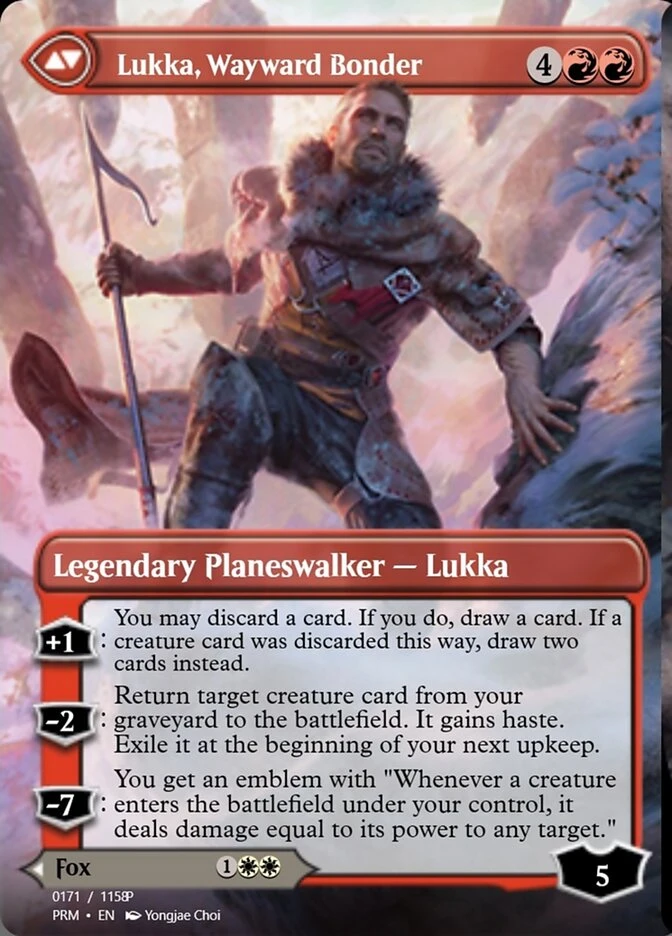Mila, Crafty Companion // Lukka, Wayward Bonder — other side