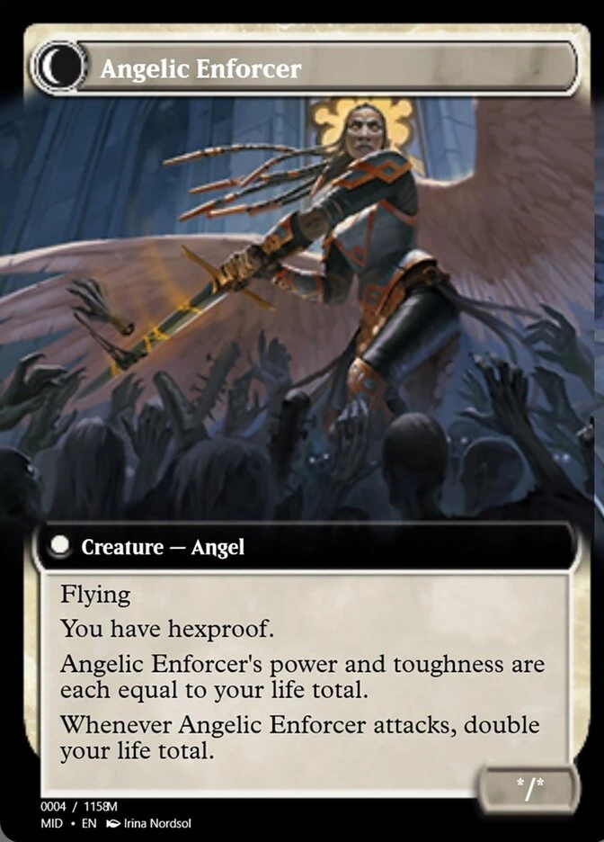 Enduring Angel // Angelic Enforcer — other side