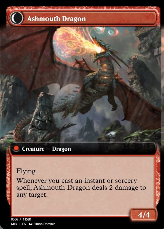 Smoldering Egg // Ashmouth Dragon — other side