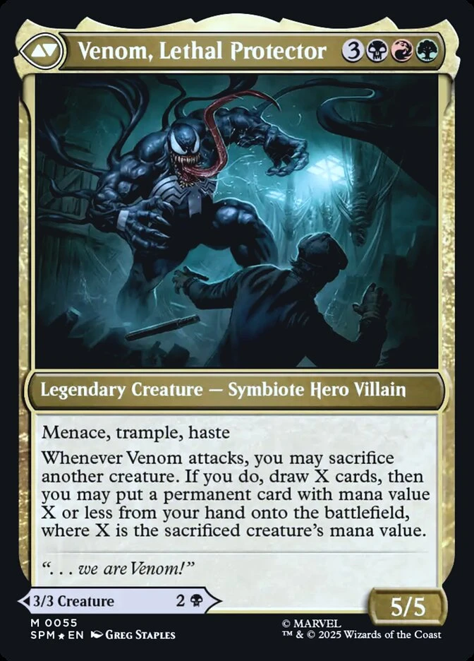 Eddie Brock // Venom, Lethal Protector — other side