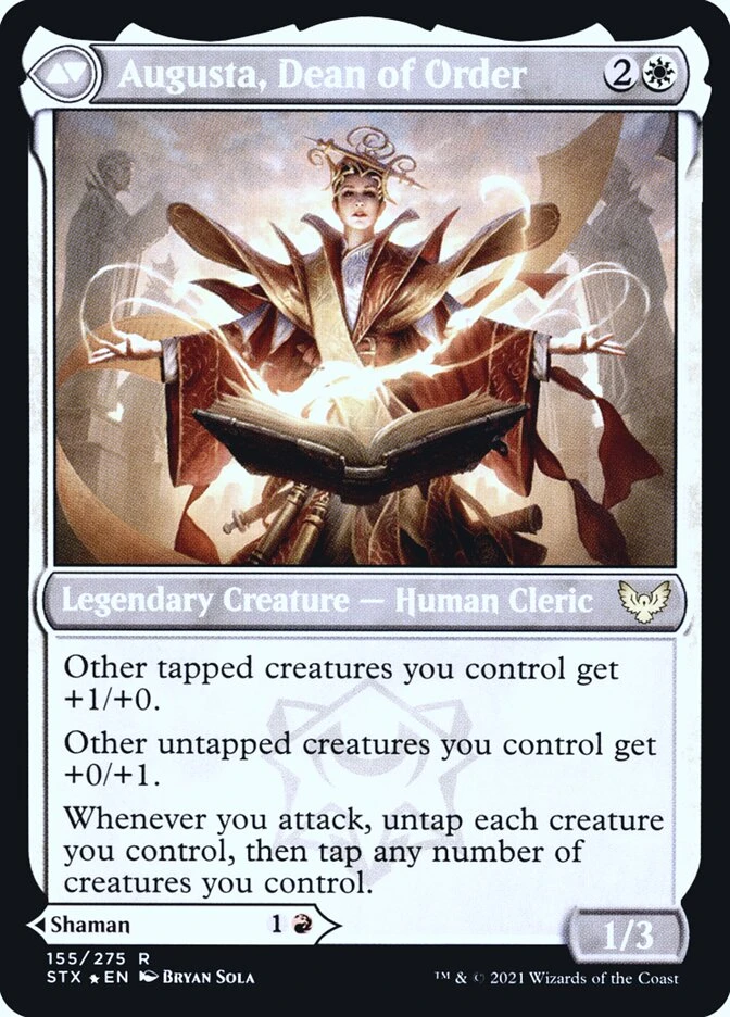 Plargg, Dean of Chaos // Augusta, Dean of Order — other side