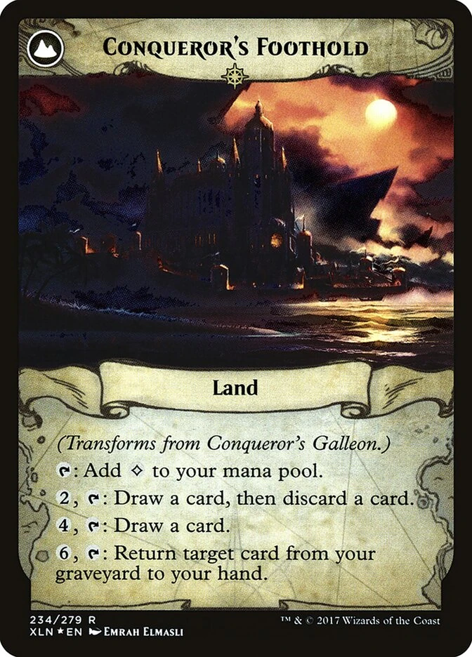 Conqueror's Galleon // Conqueror's Foothold — other side