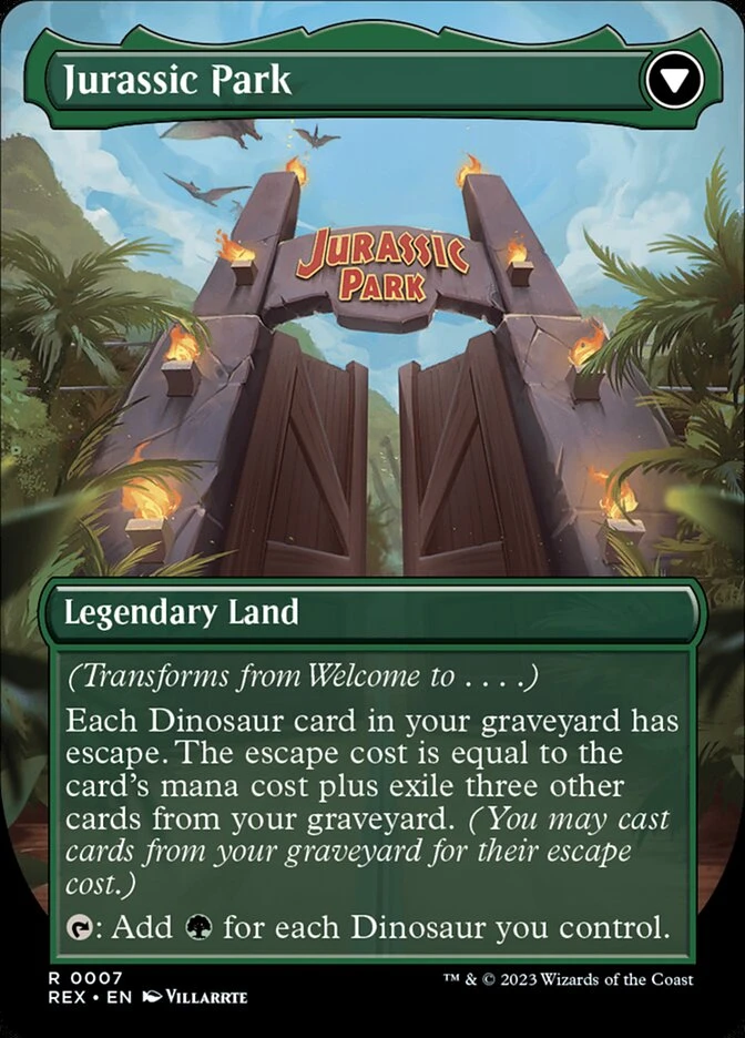 Welcome to . . . // Jurassic Park — other side