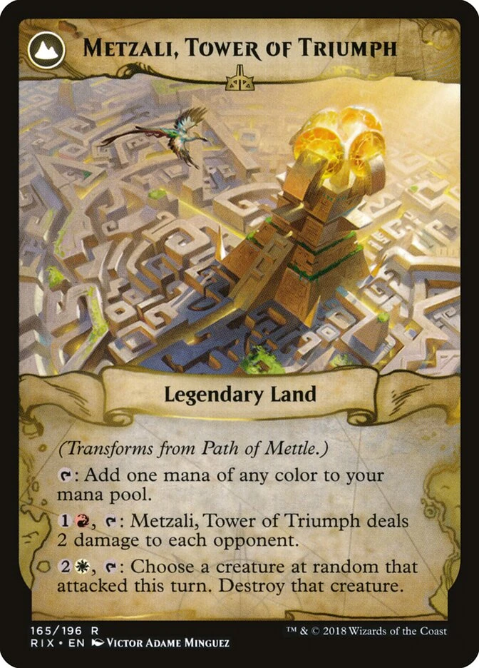 Path of Mettle // Metzali, Tower of Triumph — other side