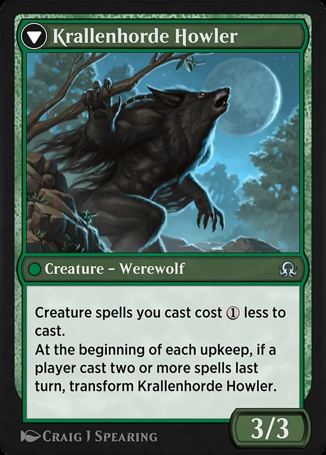 Duskwatch Recruiter // Krallenhorde Howler — other side