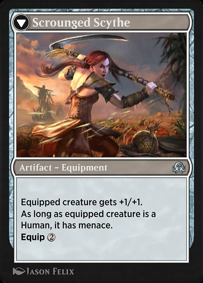 Harvest Hand // Scrounged Scythe — other side
