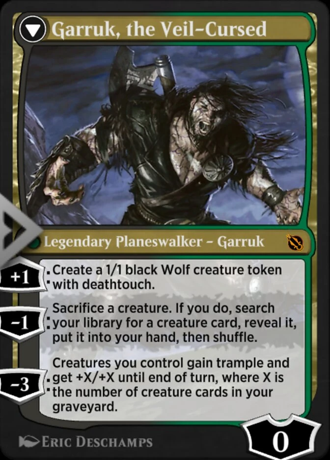 Garruk Relentless // Garruk, the Veil-Cursed — other side
