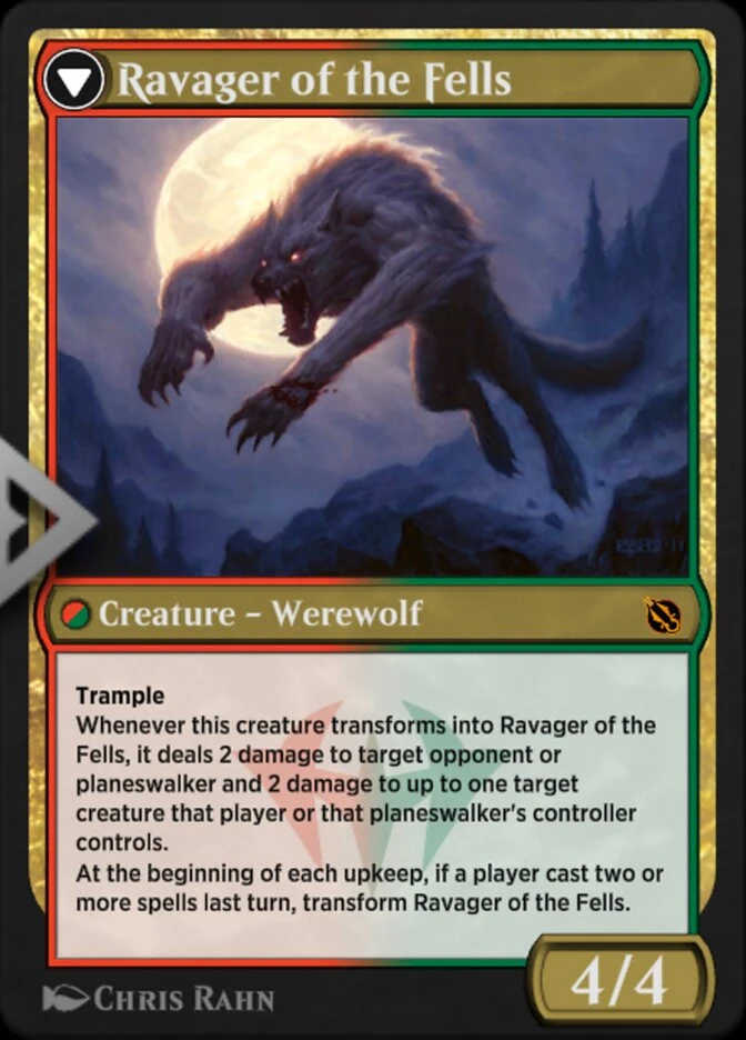Huntmaster of the Fells // Ravager of the Fells — other side
