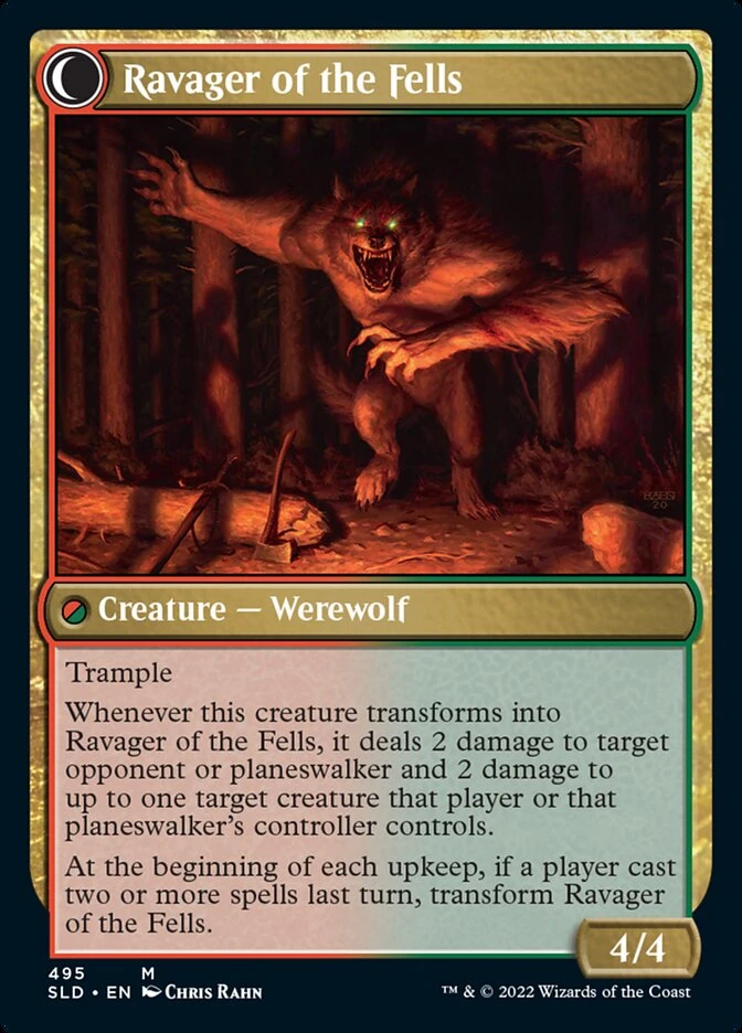 Huntmaster of the Fells // Ravager of the Fells — other side