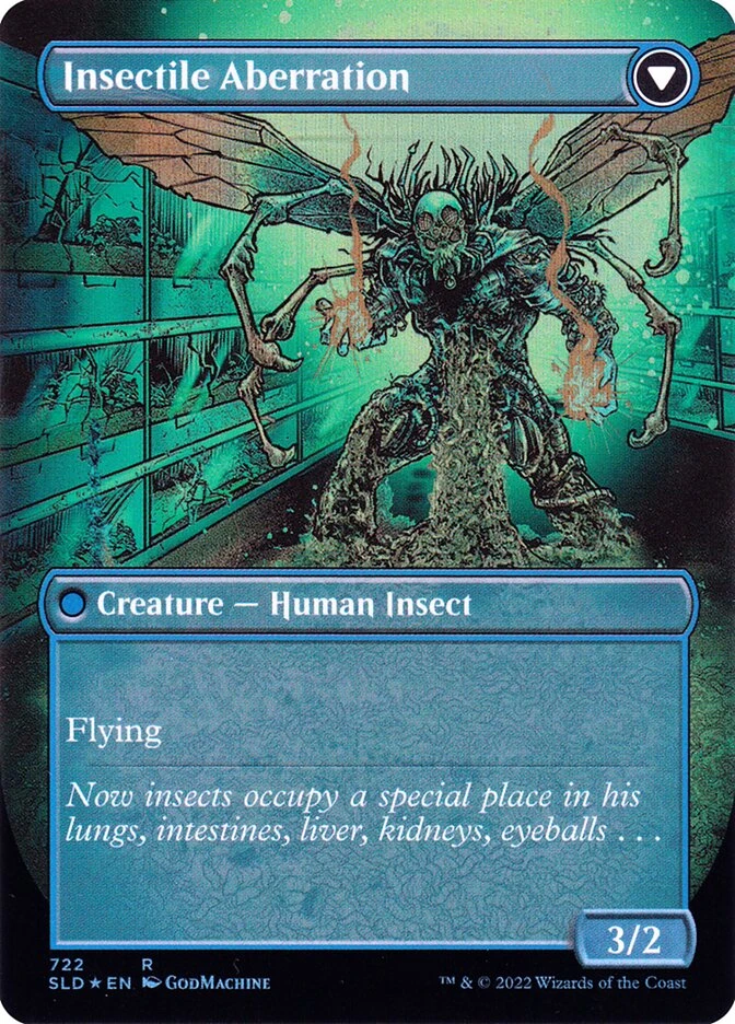 Delver of Secrets // Insectile Aberration — other side