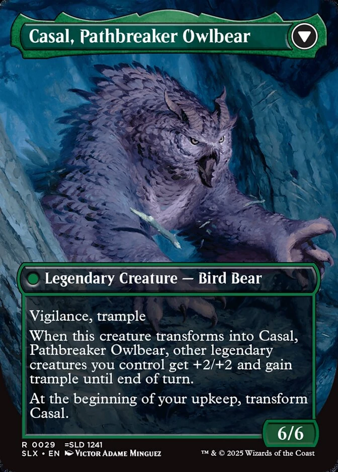 Casal, Lurkwood Pathfinder // Casal, Pathbreaker Owlbear — other side