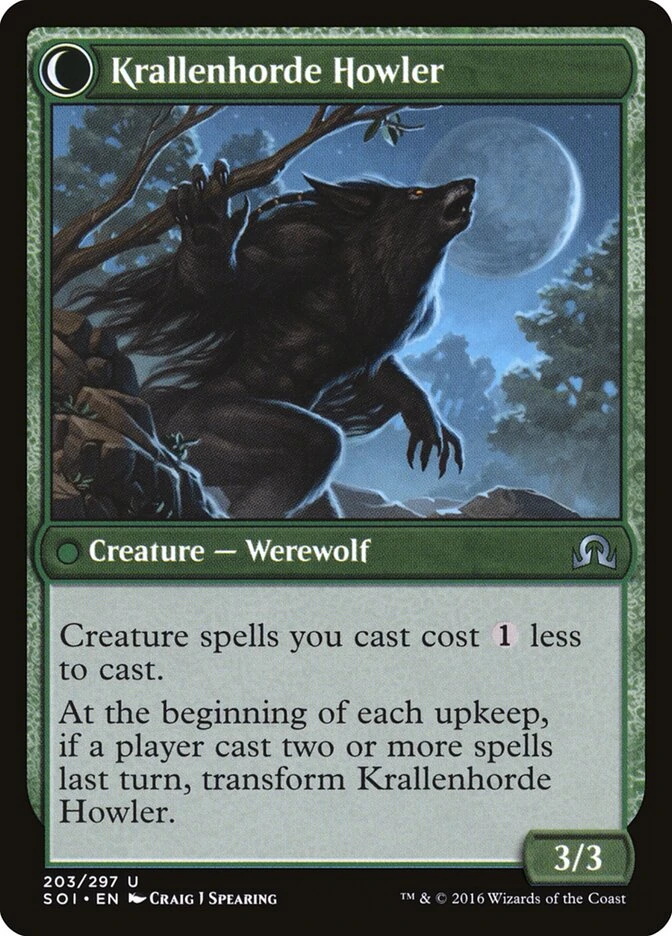Duskwatch Recruiter // Krallenhorde Howler — other side