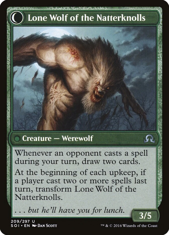 Hermit of the Natterknolls // Lone Wolf of the Natterknolls — other side