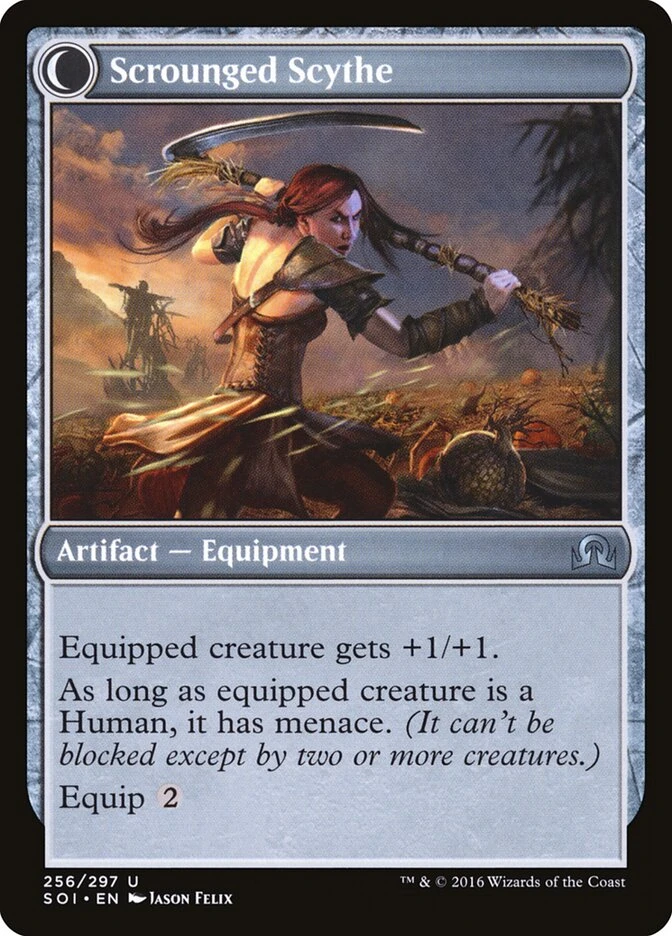 Harvest Hand // Scrounged Scythe — other side