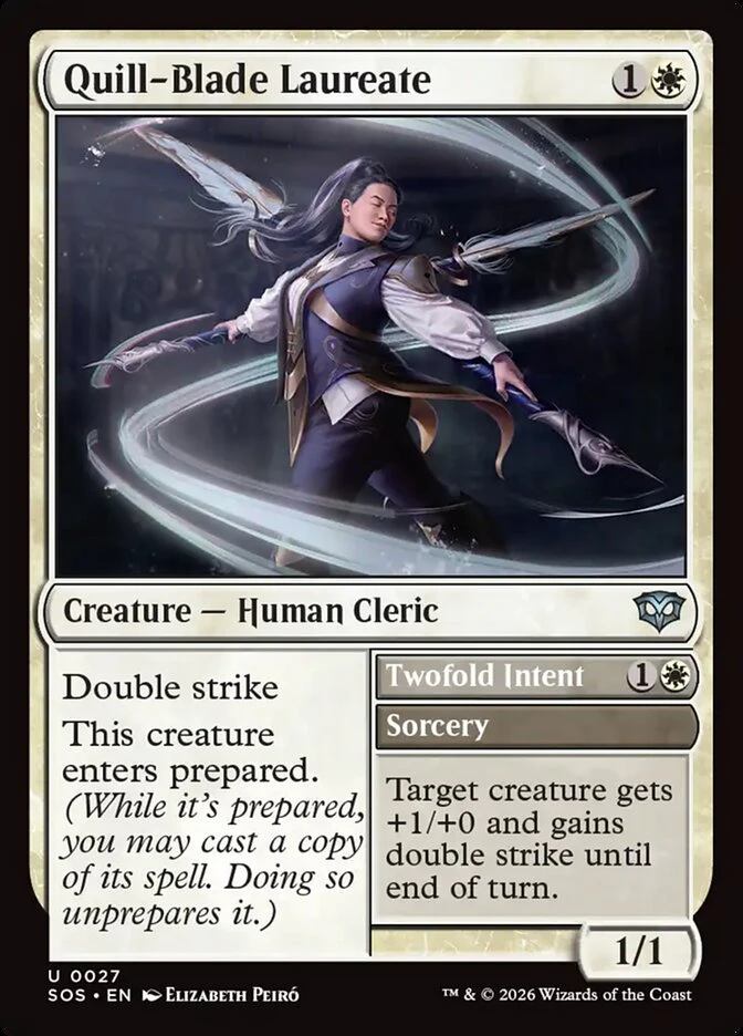 Quill-Blade Laureate // Twofold Intent