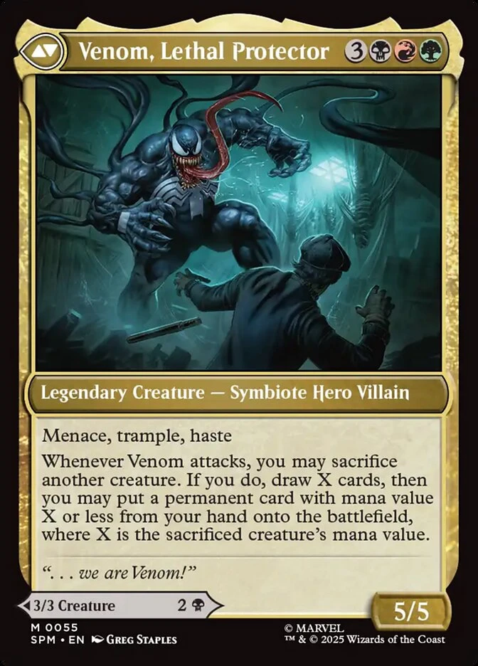 Eddie Brock // Venom, Lethal Protector — other side