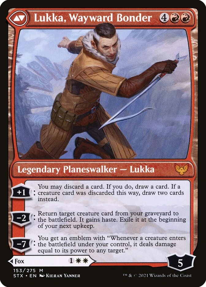 Mila, Crafty Companion // Lukka, Wayward Bonder — other side