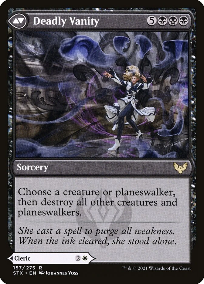 Selfless Glyphweaver // Deadly Vanity — other side