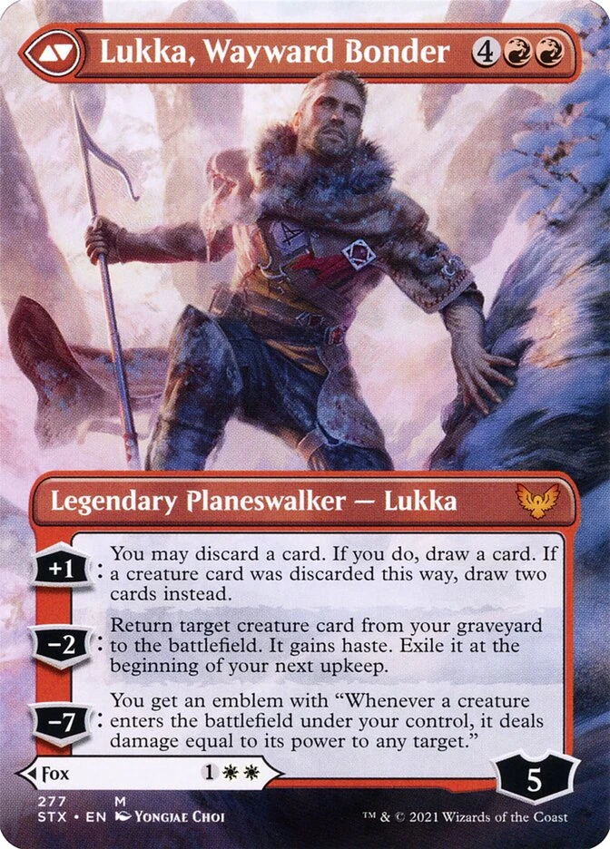 Mila, Crafty Companion // Lukka, Wayward Bonder — other side