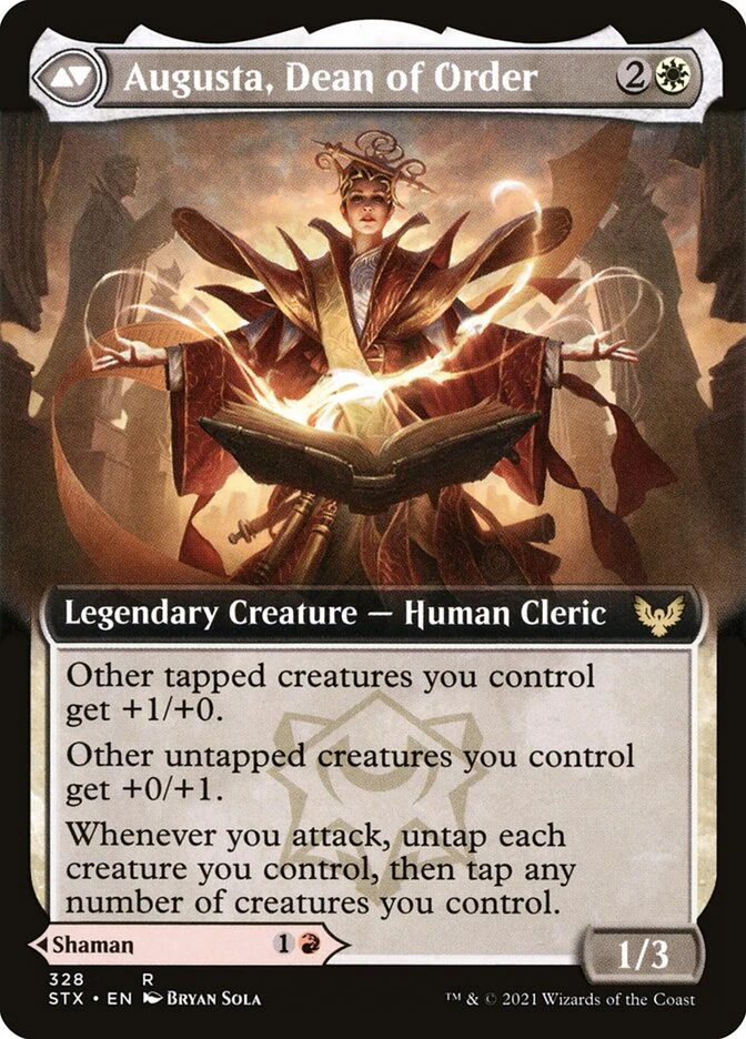 Plargg, Dean of Chaos // Augusta, Dean of Order — other side