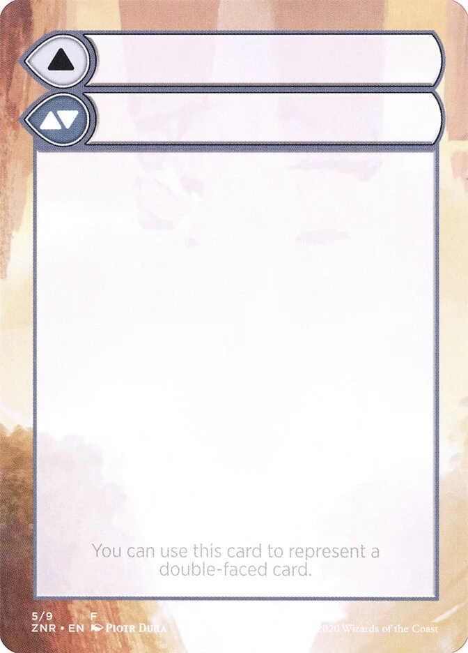 Double-Faced Substitute Card