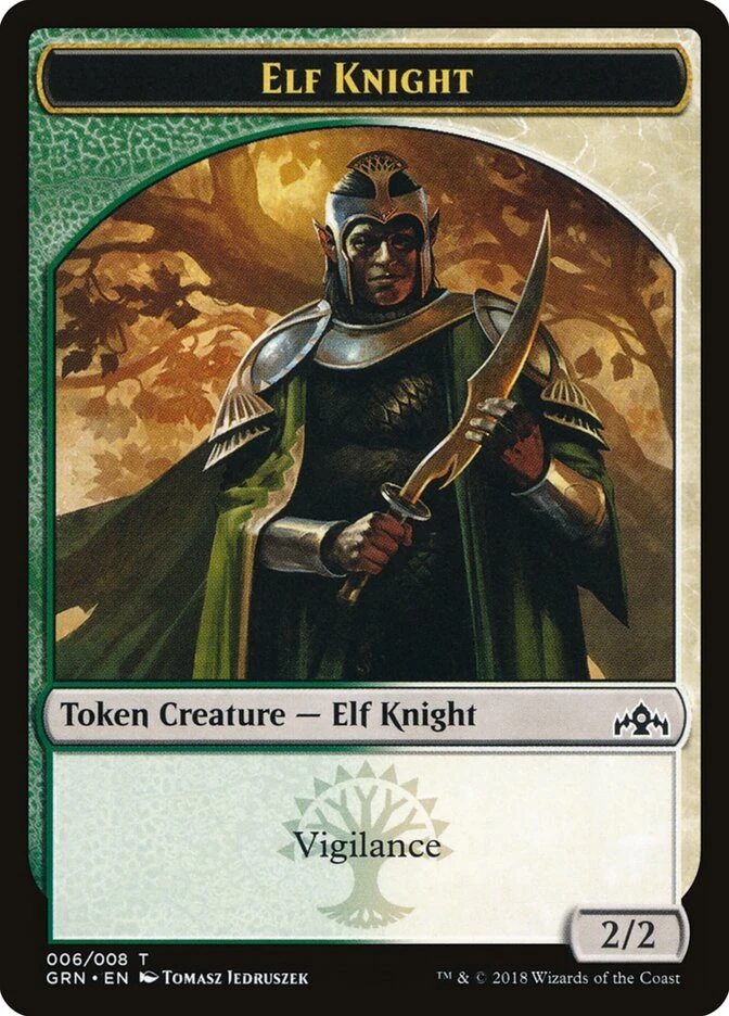 Saproling // Elf Knight — other side