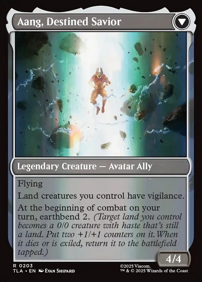 Aang, at the Crossroads // Aang, Destined Savior — other side