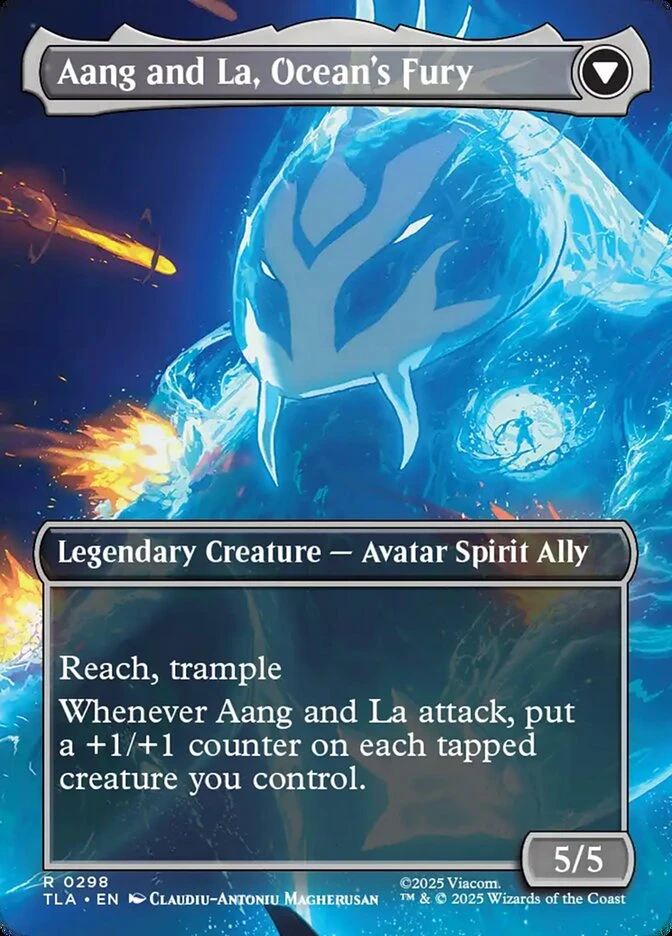 Aang, Swift Savior // Aang and La, Ocean's Fury — other side