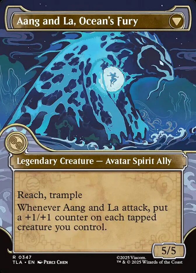 Aang, Swift Savior // Aang and La, Ocean's Fury — other side