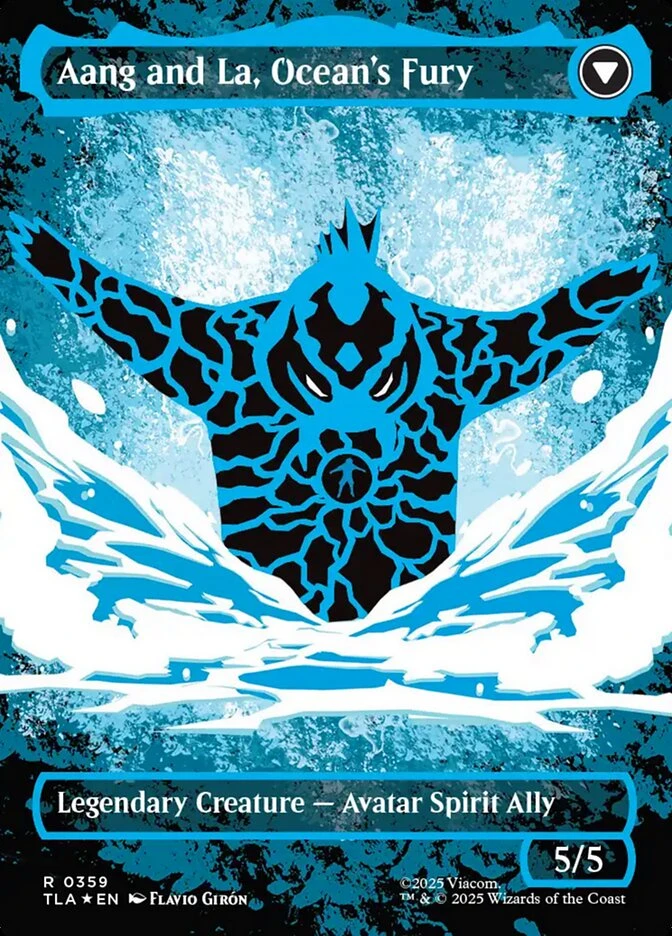Aang, Swift Savior // Aang and La, Ocean's Fury — other side