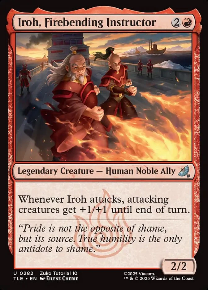 Iroh, Firebending Instructor