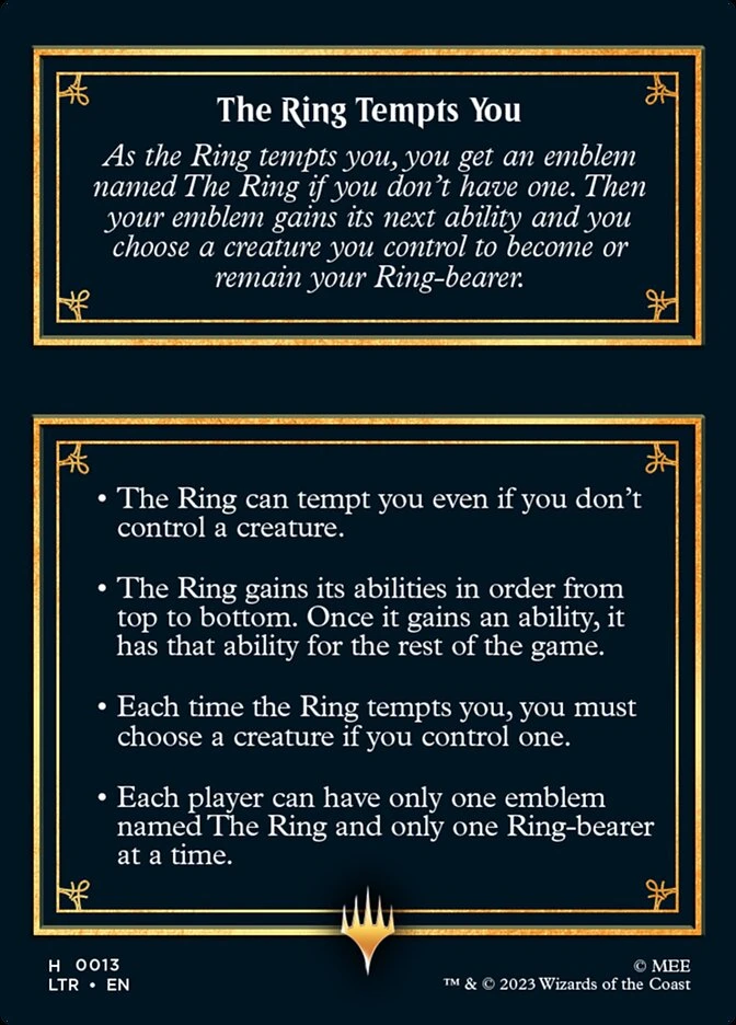 The Ring // The Ring Tempts You — other side