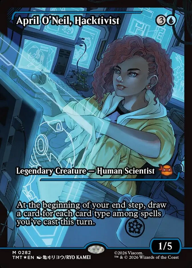 April O'Neil, Hacktivist