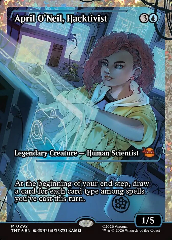 April O'Neil, Hacktivist