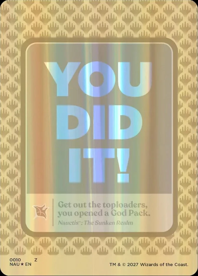 God Pack Celebration Card