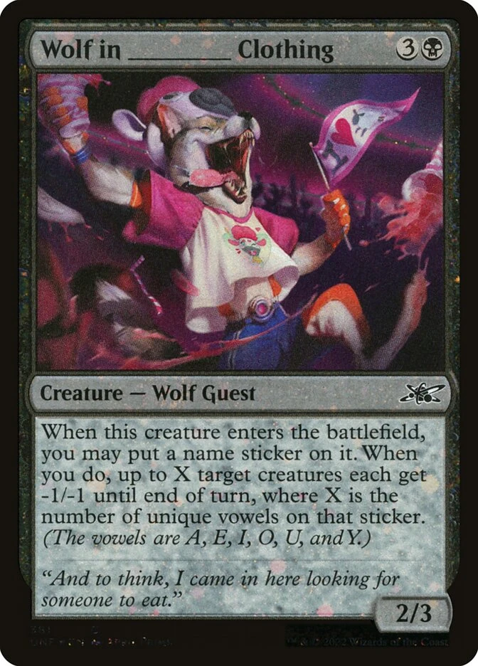 Wolf in _____ Clothing
