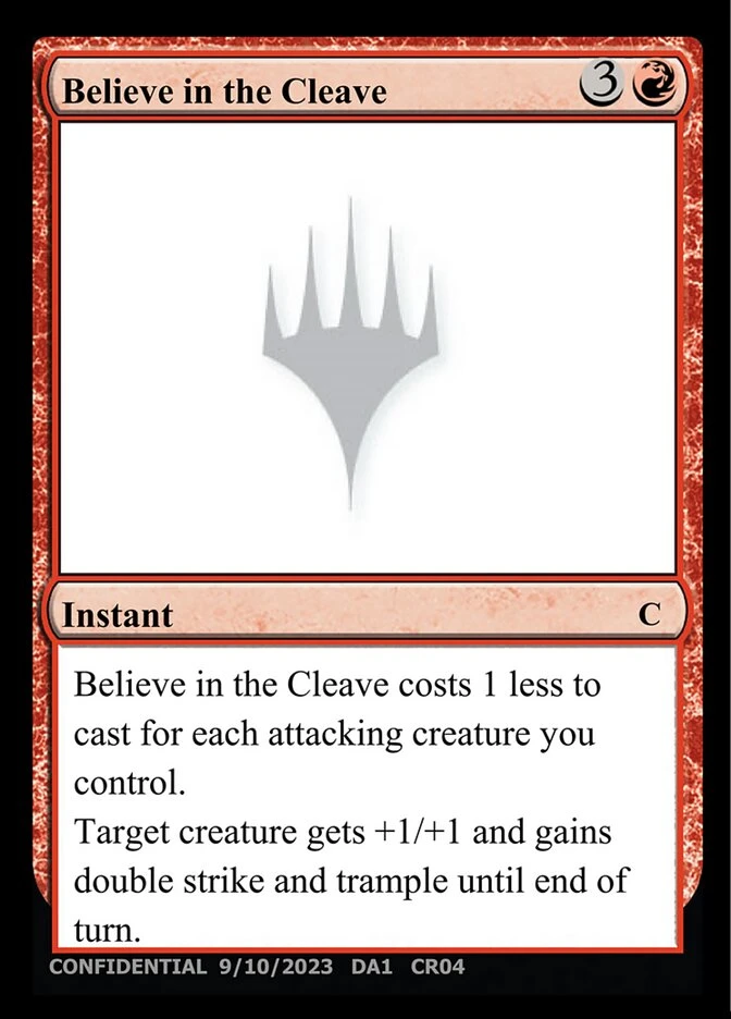 Believe in the Cleave