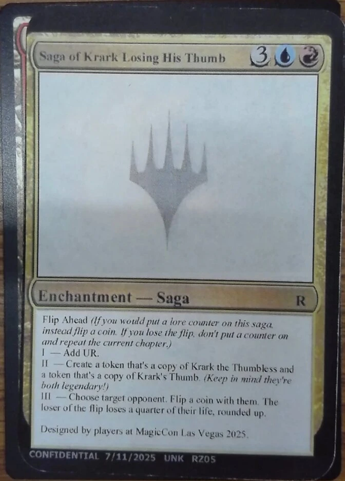 Saga of Krark Losing His Thumb