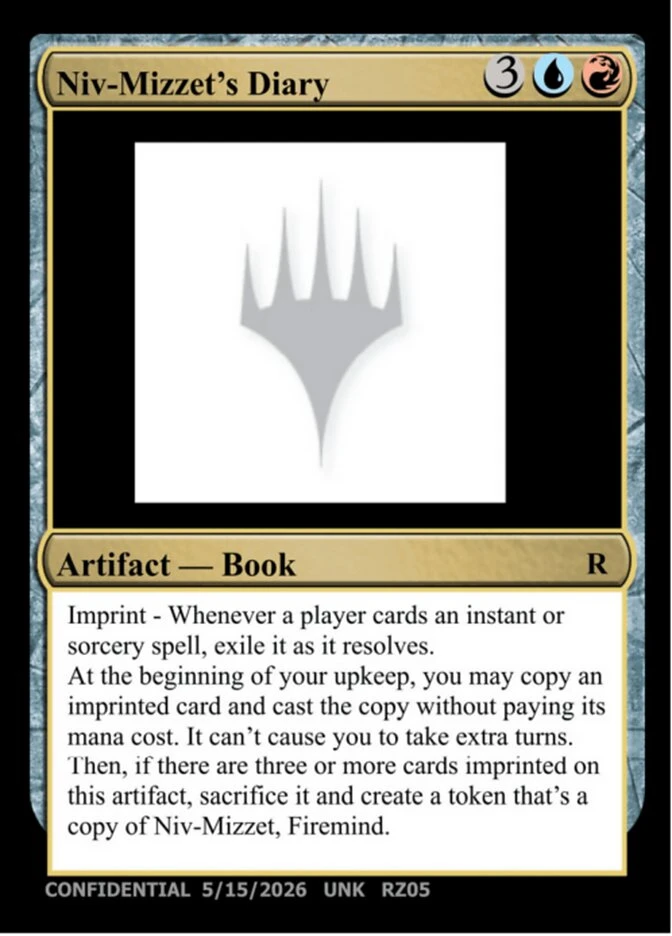 Niv-Mizzet's Diary
