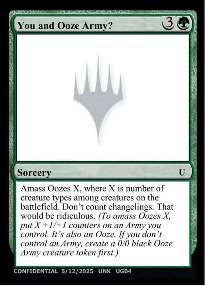 You and Ooze Army?