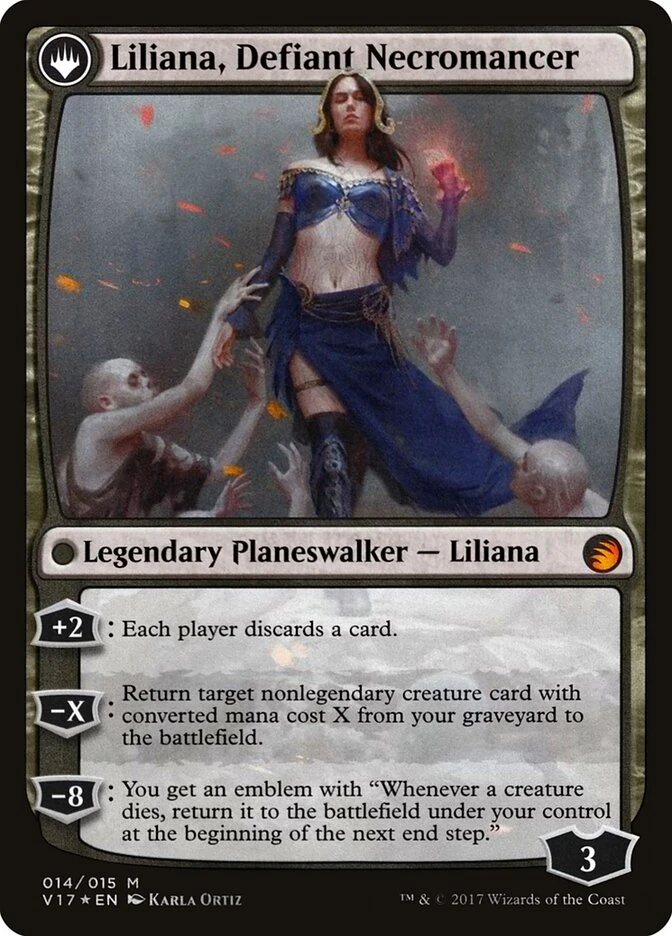 Liliana, Heretical Healer // Liliana, Defiant Necromancer — other side