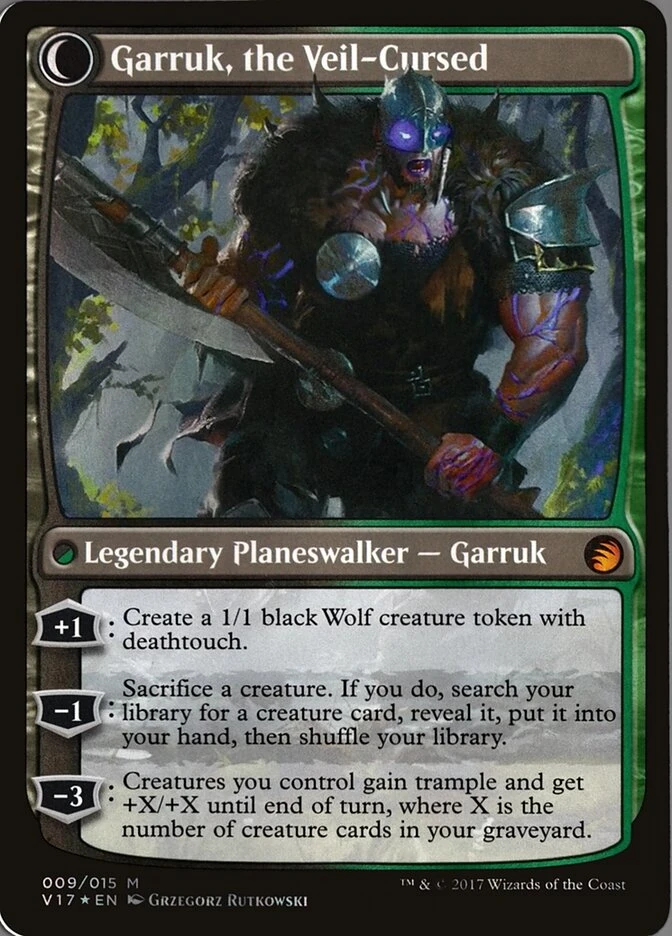 Garruk Relentless // Garruk, the Veil-Cursed — other side