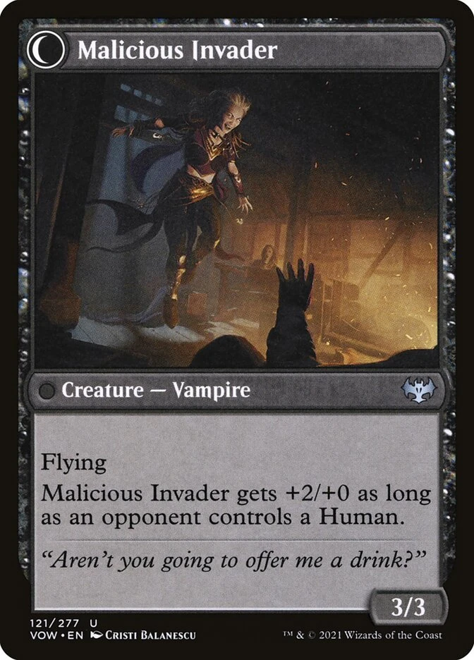 Innocent Traveler // Malicious Invader — other side