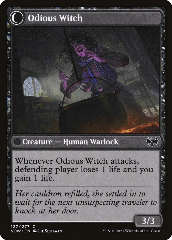 Ragged Recluse // Odious Witch — other side