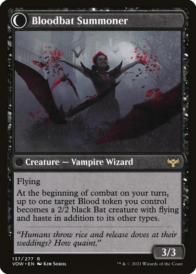 Voldaren Bloodcaster // Bloodbat Summoner — other side