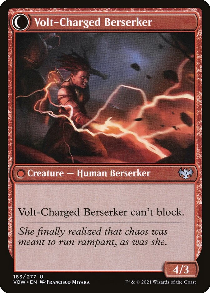 Voltaic Visionary // Volt-Charged Berserker — other side