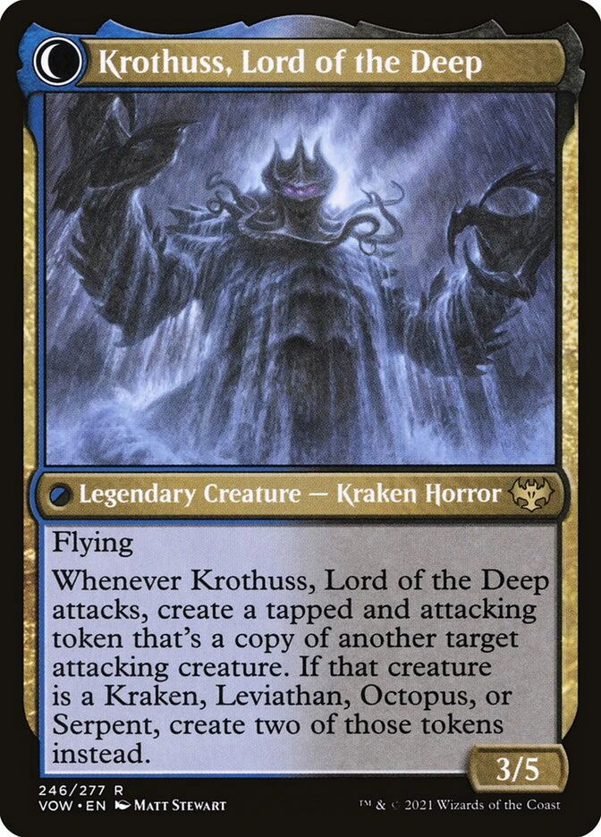 Runo Stromkirk // Krothuss, Lord of the Deep — other side