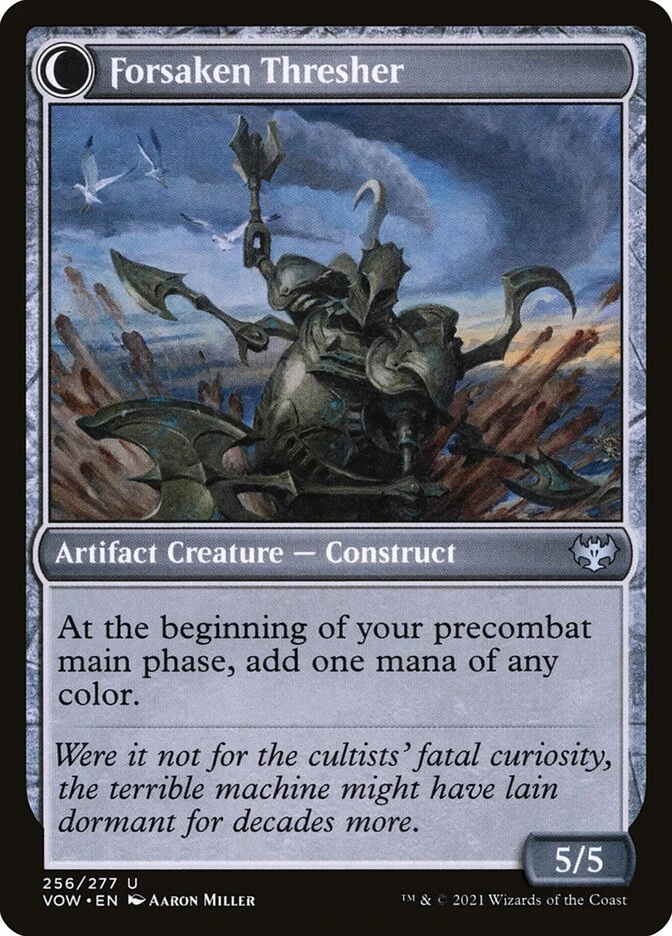 Foreboding Statue // Forsaken Thresher — other side