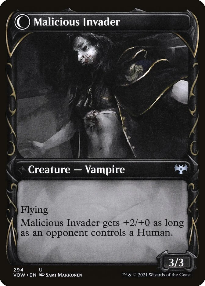 Innocent Traveler // Malicious Invader — other side